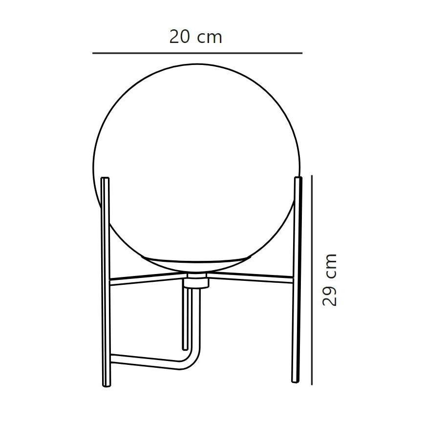 Nordlux - Lampe de table ALTON 1xE14/15W/230V