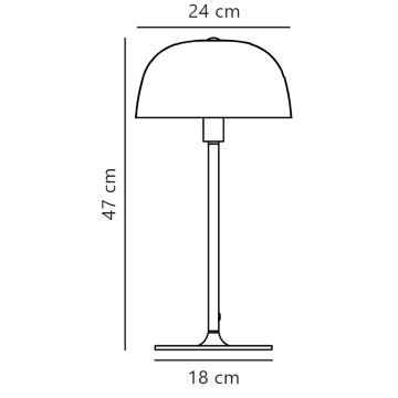 Nordlux - Lampe de table CERA 1xE14/40W/230V doré