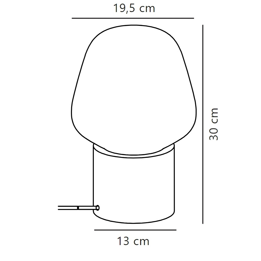 Nordlux - Lampe de table CHRISTINA 1xE27/25W/230V figuier caoutchouc