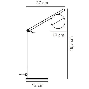 Nordlux - Lampe de table CONTINA 1xG9/5W/230V laiton