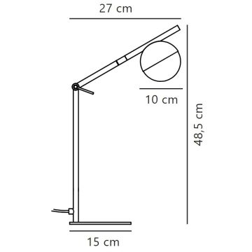 Nordlux - Lampe de table CONTINA 1xG9/5W/230V noir