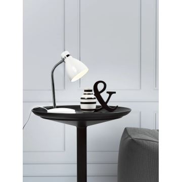 Nordlux - Lampe de table CYCLONE 1xE14/15W/230V blanc