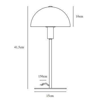 Nordlux - Lampe de table ELLEN 1xE14/40W/230V