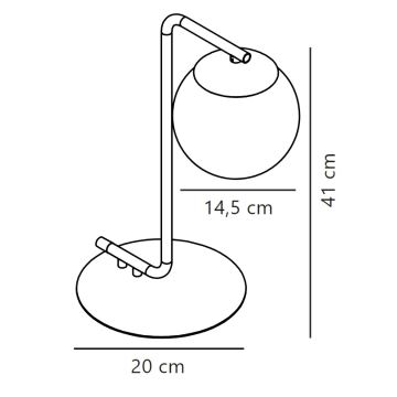 Nordlux - Lampe de table GRANT 1xE14/40W/230V doré