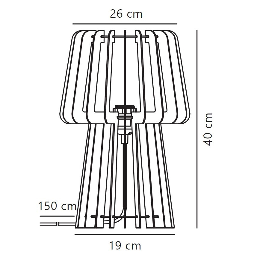 Nordlux - Lampe de table GROA 1xE27/40W/230V