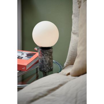 Nordlux - Lampe de table LILLY 1xE14/25W/230V marbre/gris