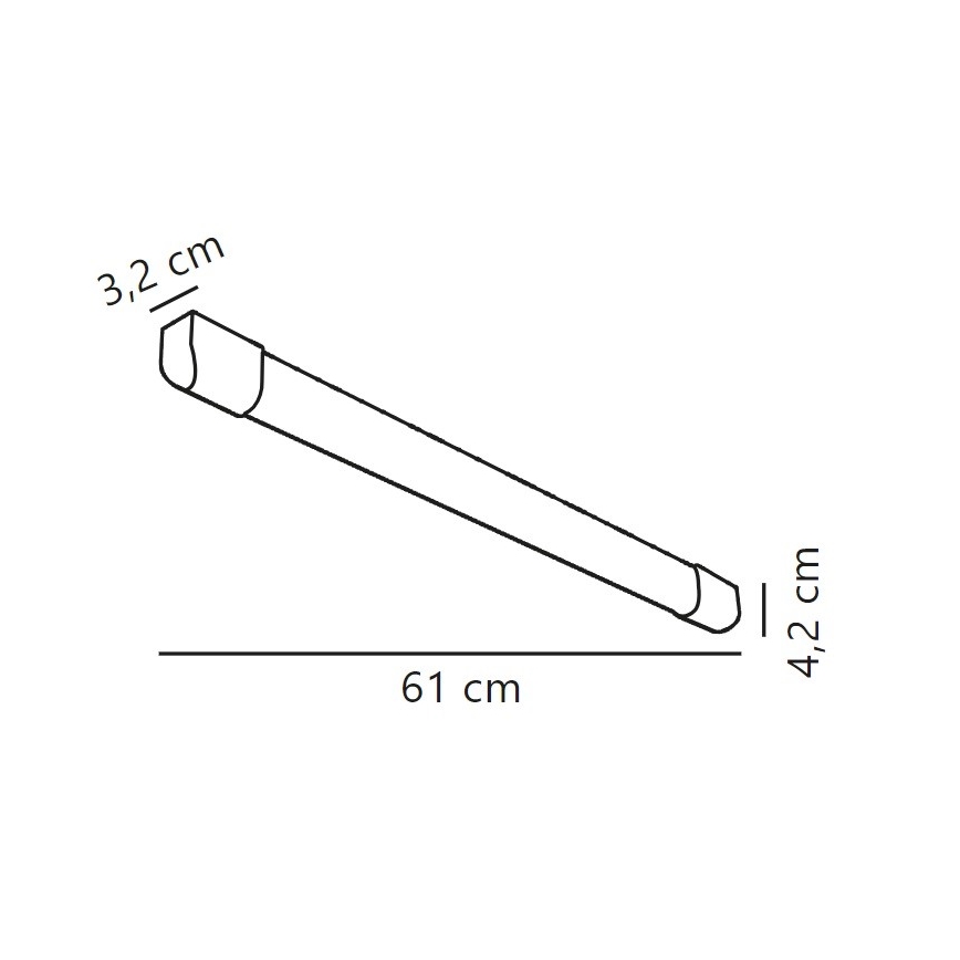 Nordlux - Lampe fluorescente ARLINGTON LED/10W/230V 61 cm