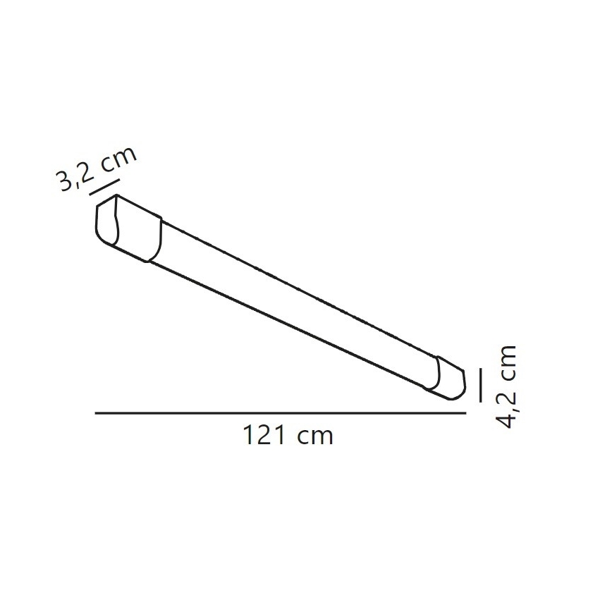 Nordlux - Lampe fluorescente ARLINGTON LED/18W/230V 121 cm