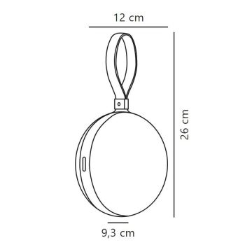 Nordlux - Luminaire extérieur portable à intensité variable BRING TO-GO LED/1W/3,7V IP54 noir