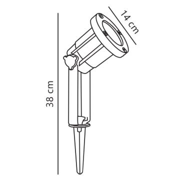 Nordlux - Spot d'extérieur SPOTLIGHT 1xGU10/35W/230V IP54