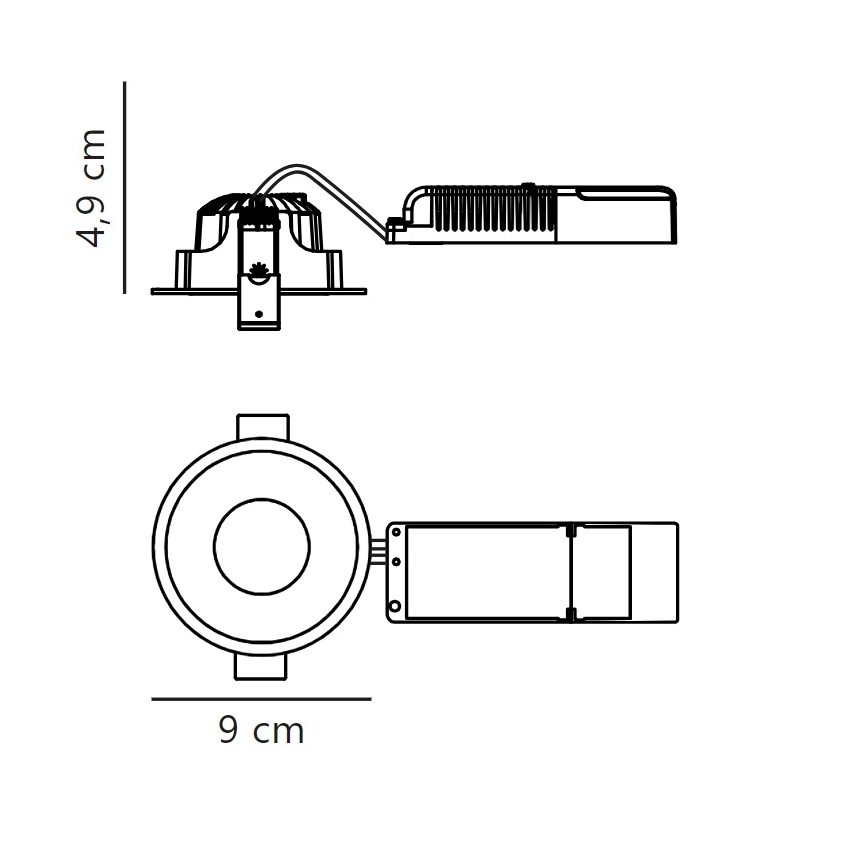 Nordlux - Spot encastrable de salle de bain à intensité variable ALBRIC LED/8W/230V IP44 blanc