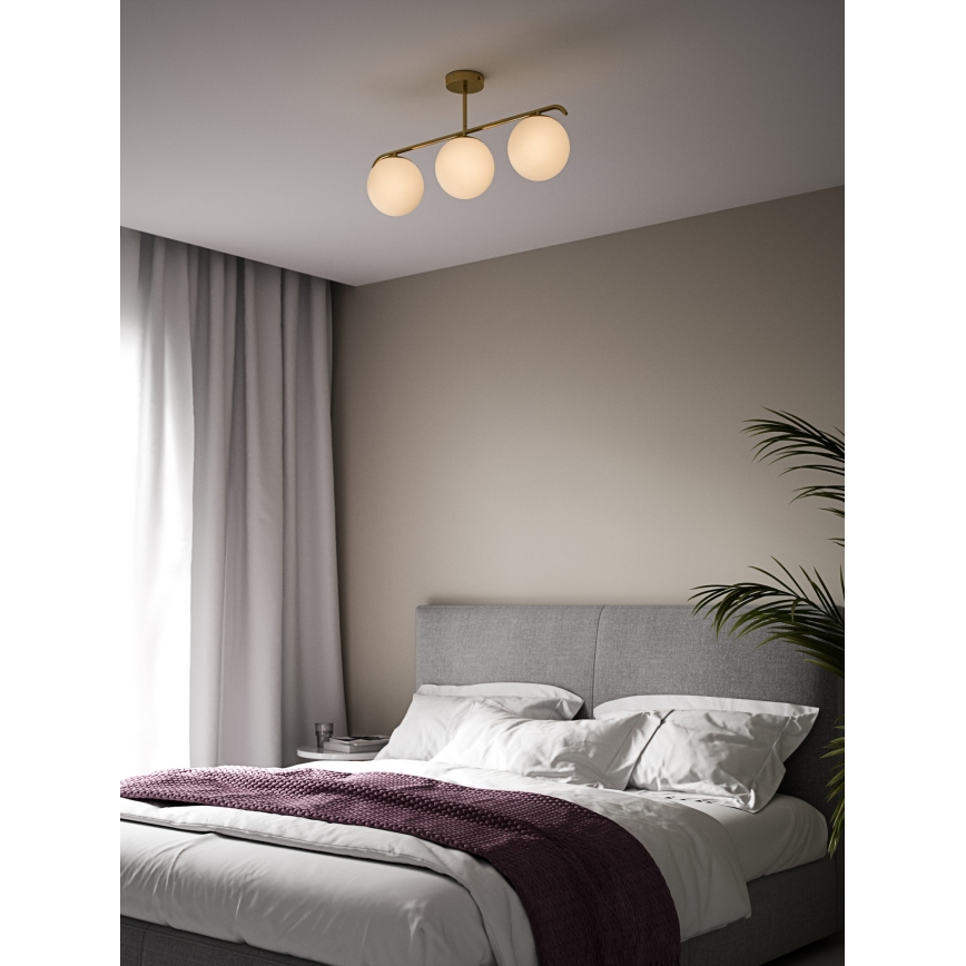 Nordlux - Suspension-barre GRANT 3xE14/25W/230V doré