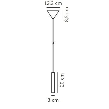 Nordlux - Suspension filaire à intensité variable OMARI LED/4,4W/230V blanc