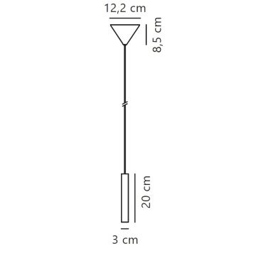 Nordlux - Suspension filaire à intensité variable OMARI LED/4,4W/230V noir