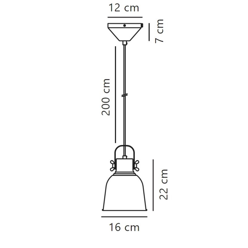 Nordlux - Suspension filaire ADRIAN 1xE27/25W/230V d. 16 cm anthracite