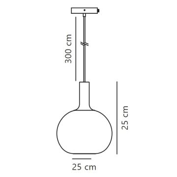 Nordlux - Suspension filaire ALTON 1xE27/60W/230V blanc/noir/laiton