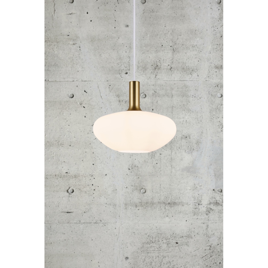 Nordlux - Suspension filaire ALTON 1xE27/60W/230V blanc/noir/laiton