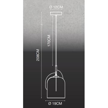 Nordlux - Suspension filaire BOSHI 1xE27/40W/230V