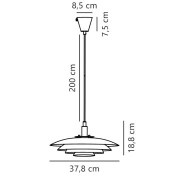 Nordlux - Suspension filaire BRETAGNE 1xG9/25W/230V anthracite