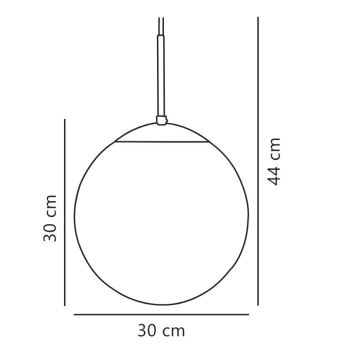 Nordlux - Suspension filaire CAFE 1xE27/25W/230V d. 30 cm