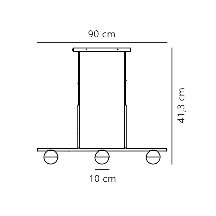 Nordlux - Suspension filaire CONTINA 3xG9/5W/230V laiton