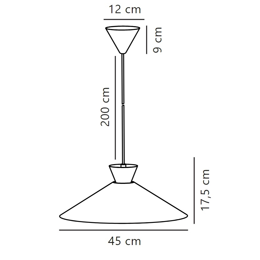 Nordlux - Suspension filaire DIAL 1xE27/40W/230V d. 45 cm blanc