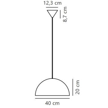 Nordlux - Suspension filaire ELLEN 1xE27/40W/230V