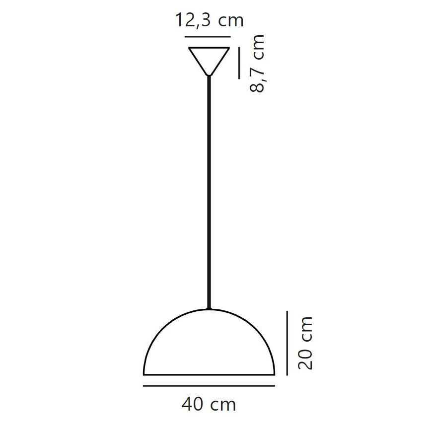 Nordlux - Suspension filaire ELLEN 1xE27/40W/230V