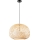 Nordlux - Suspension filaire HISOKA 1xE27/40W/230V noir/bambou