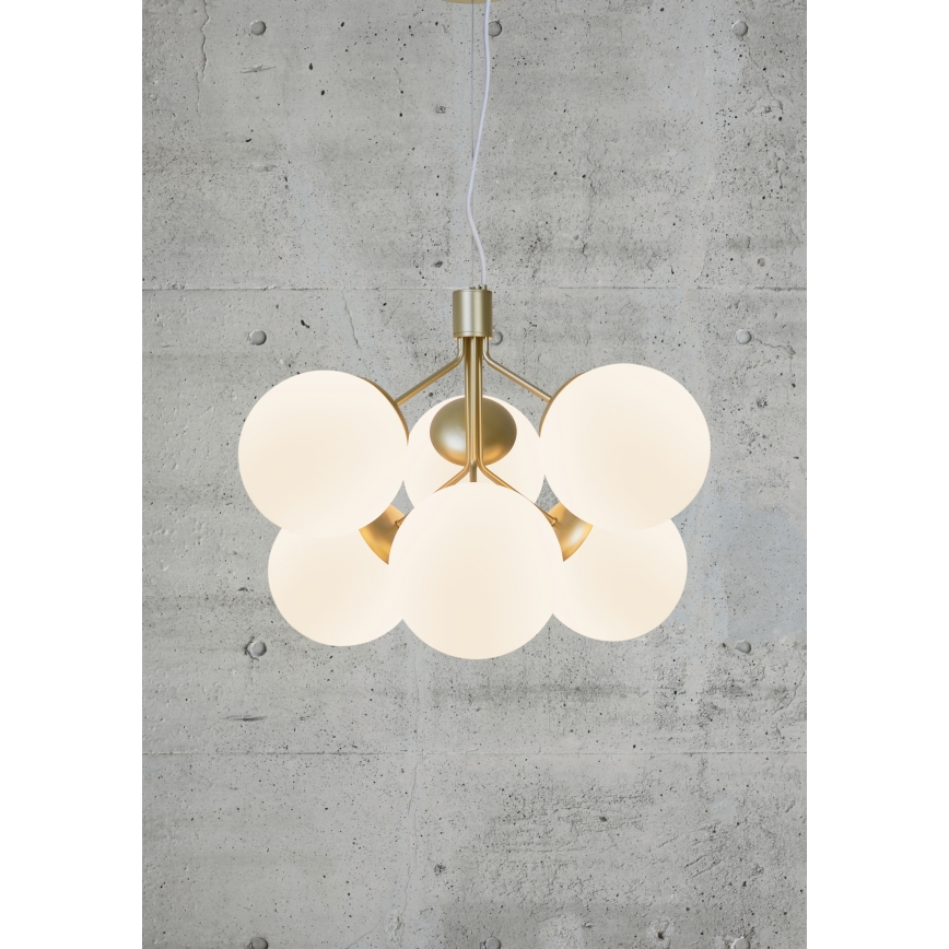 Nordlux - Suspension filaire IVONA 6xE27/28W/230V doré