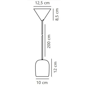 Nordlux - Suspension filaire NOTTI 1xE27/25W/230V vert