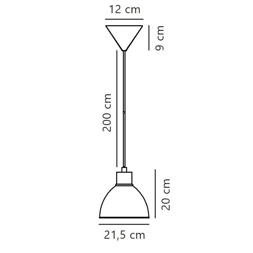 Nordlux - Suspension filaire POP 1xE27/40W/230V anthracite