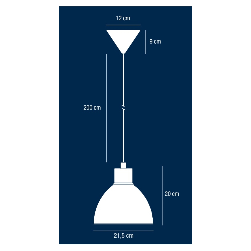 Nordlux - Suspension filaire POP 1xE27/40W/230V noir/doré