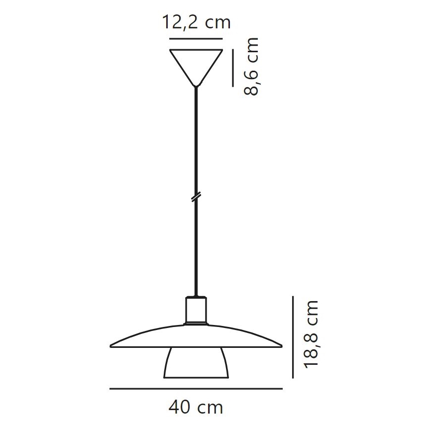 Nordlux - Suspension filaire VERONA 1xE27/40W/230V