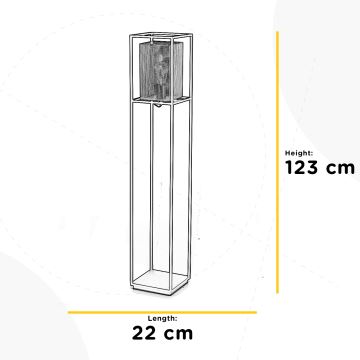 ONLI - Lampadaire MALIK 1xE27/22W/230V doré/noir