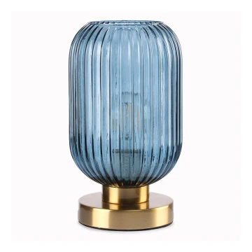 ONLI - Lampe de table DOROTY 1xE27/22W/230V bleu/doré