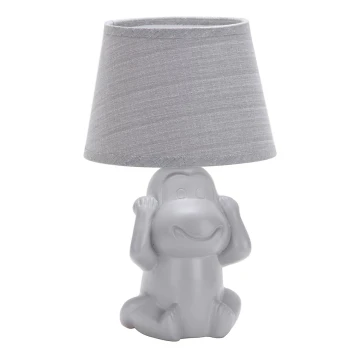 ONLI - Lampe de table MONKEY 1xE14/6W/230V gris
