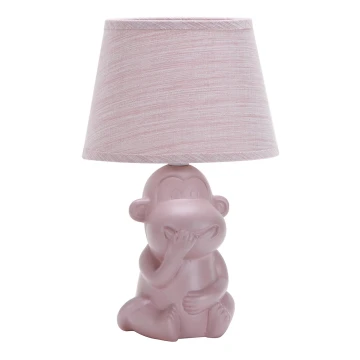 ONLI - Lampe de table MONKEY 1xE14/6W/230V rose