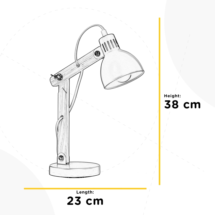 ONLI - Lampe de table NORA 1xE14/6W/230V gris