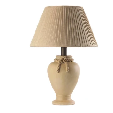 ONLI - Lampe de table TRECCIA 1xE27/22W/230V 65 cm beige