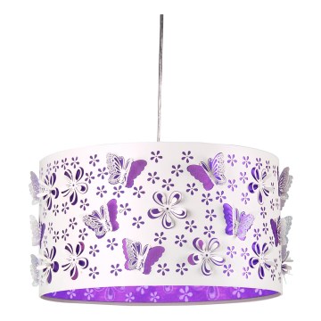 ONLI - Suspension enfant TITILLA 1xE27/22W/230V violet/blanc