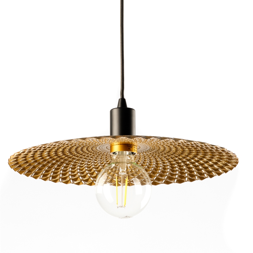 ONLI - Suspension filaire GOLDEN 1xE27/22W/230V doré/noir