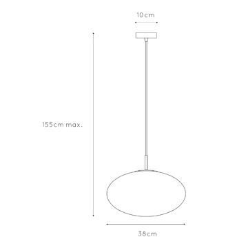 ONLI - Suspension filaire JANET 1xE27/6W/230V d. 38 cm