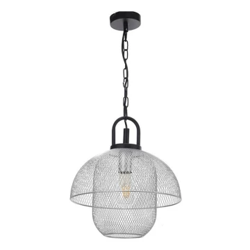 ONLI - Suspension filaire ZAIR 1xE27/22W/230V noir/argent