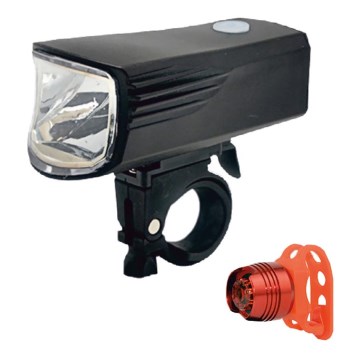 PACK 2x Lampe de vélo LED rechargeable LED/5W/USB IP44