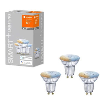 PACK 3x Ampoule à intensité variable LED RGBW SMART+ GU10/5W/230V 2700K-6500K - Ledvance