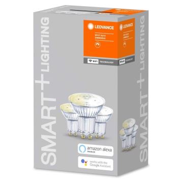 PACK 3x Ampoule à intensité variable LED SMART+ GU10/5W/230V 2700K Wi-Fi - Ledvance