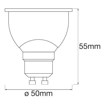 PACK 3x Ampoule à intensité variable LED SMART+ GU10/5W/230V 2700K Wi-Fi - Ledvance