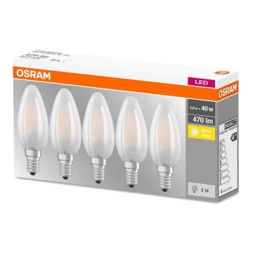 PACK 5x Ampoule LED VINTAGE E14/4W/230V 2700K - Osram