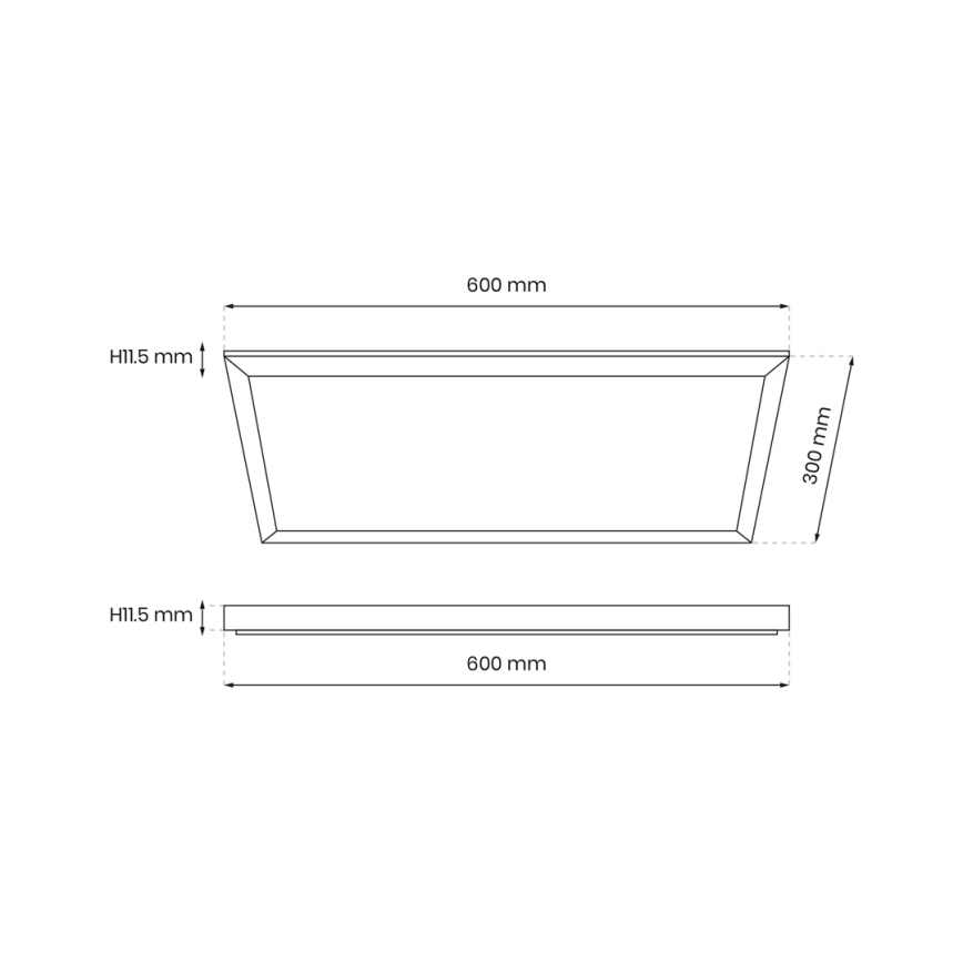 Panneau LED LED/24W/230V 4000K